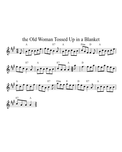 The Old Woman Tossed Up in a Blanket (Version 2)