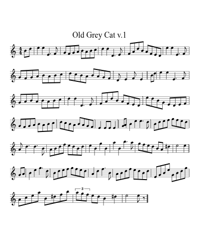 Old Grey Cat v.1 (Version 2)