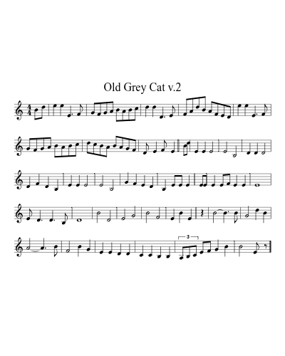 Old Grey Cat v.2