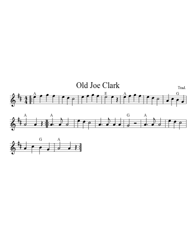 Old Joe Clark (Version 2) preview