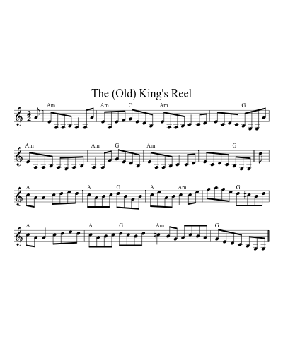 The (Old) King's Reel (Version 4)