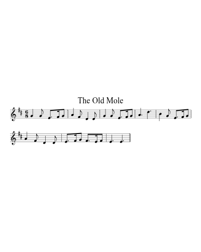 The Old Mole (Version 2) sheet music preview