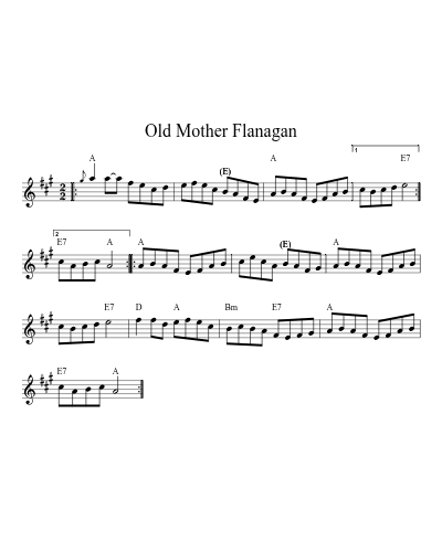 Old Mother Flanagan (Version 6)