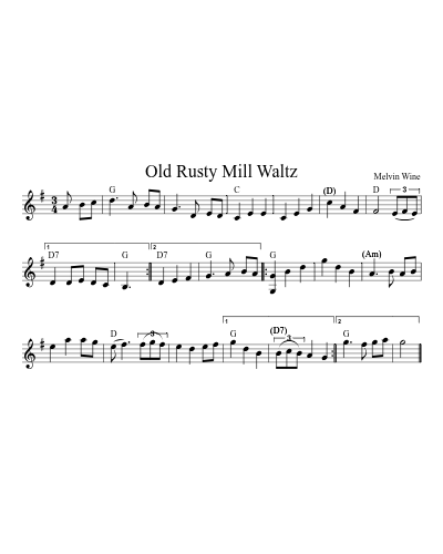 Old Rusty Mill Waltz preview