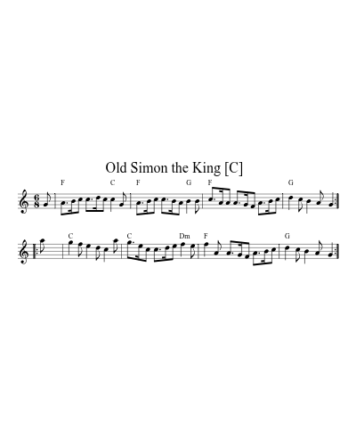 Old Simon the King   [C]
