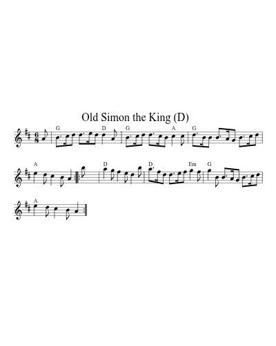 Old Simon the King   (D)