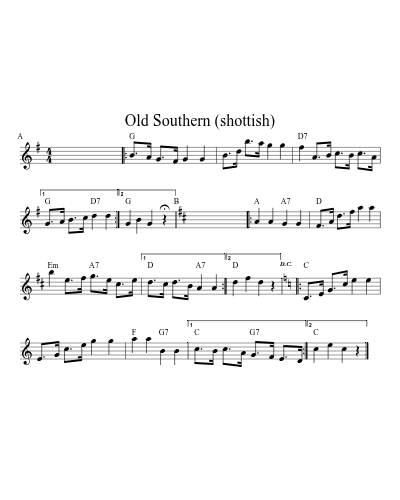 Old Southern (shottish)