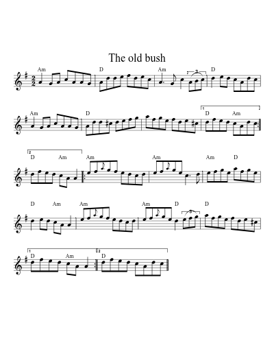 The old bush (Version 5)