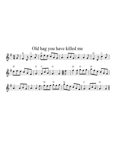 Old Hag You Have Killed Me (Version 4) preview