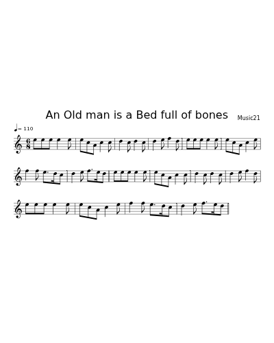 An Old man is a Bed full of bones (Version 3)