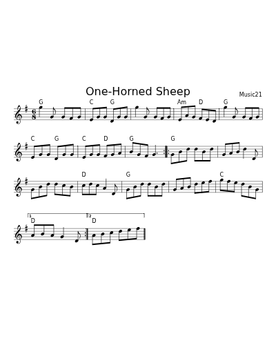 One-Horned Sheep (Version 2)