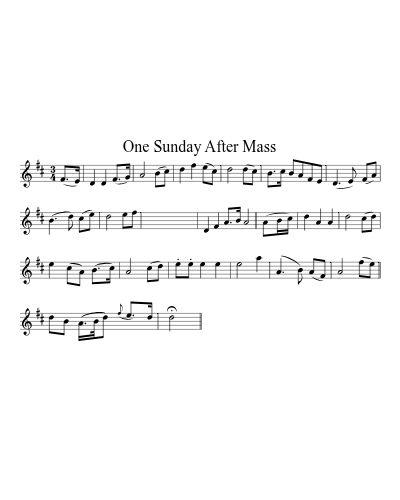 One Sunday After Mass (Version 3)
