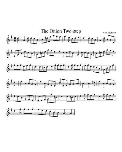 The Onion Two-step sheet music preview
