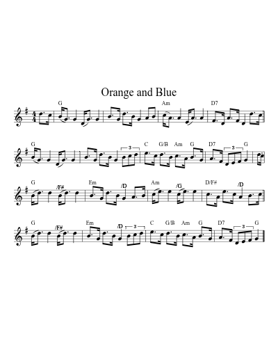 Orange and Blue (Version 11)