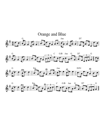 Orange and Blue (Version 12)