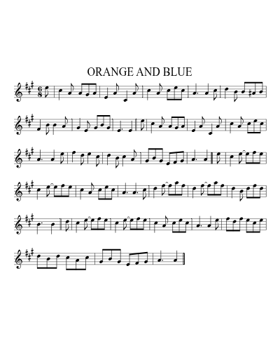 Orange and Blue (Version 14)