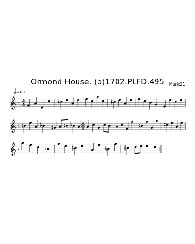 Ormond House. (p)1702.PLFD.495