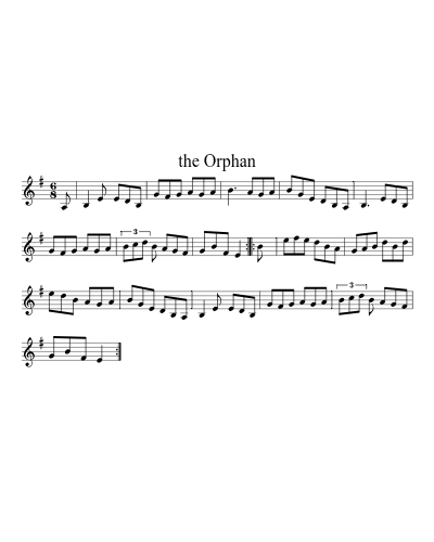 The Orphan (Version 2) sheet music preview