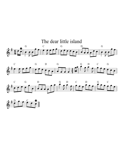 The dear little island