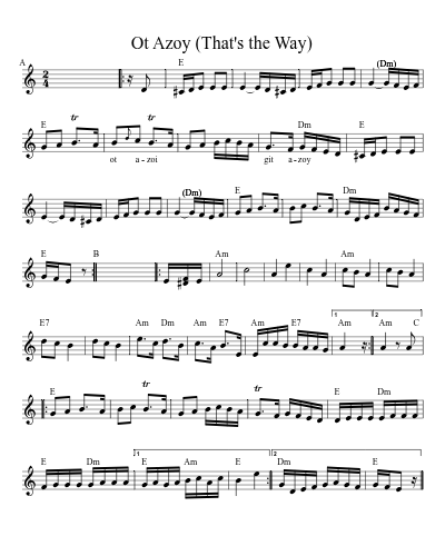 Ot Azoy (That's the Way) (Version 5)