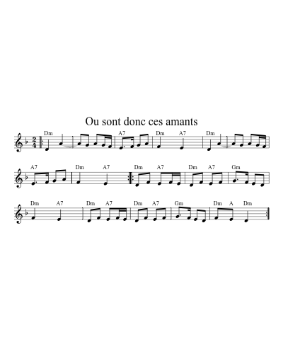 Ou sont donc ces amants preview