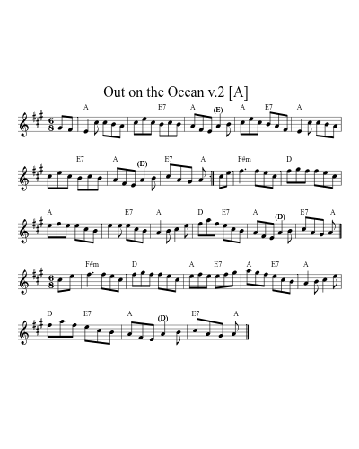 Out on the Ocean v.2   [A]