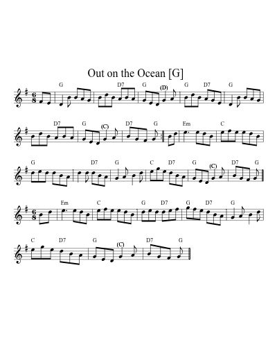 Out on the Ocean v.2   [A] (Version 3)