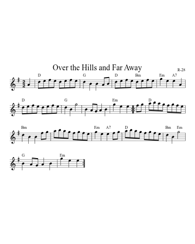 Over the Hills and Far Away (Version 3)