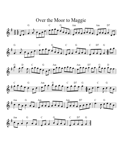 Over the moor to Maggie (Version 8)