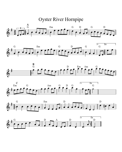 Oyster River Hornpipe