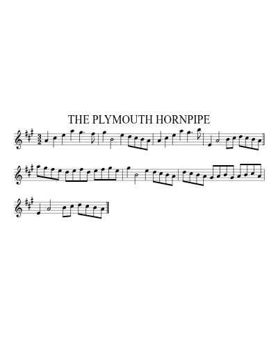 The Plymouth Hornpipe (Version 2) sheet music preview