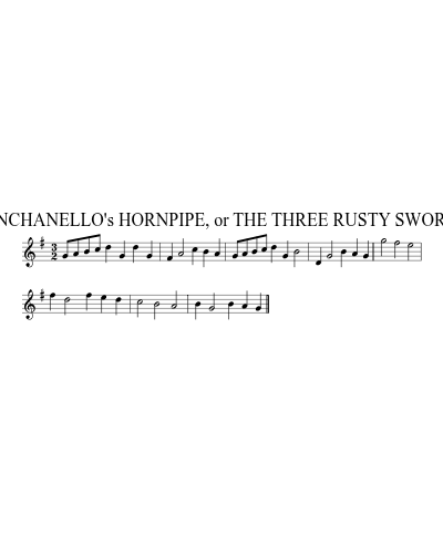 PUNCHANELLO's HORNPIPE, or THE THREE RUSTY SWORDS preview