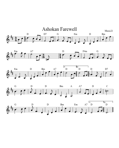 Ashokan Farewell