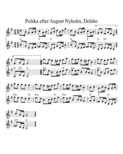 Polska efter August Nyholm, Delsbo (Version 2)