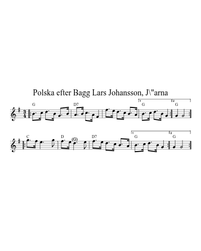 Polska efter Bagg Lars Johansson, J\"arna