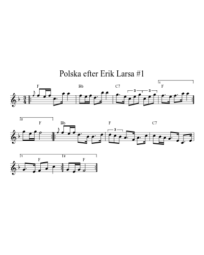 Polska efter Erik Larsa #1