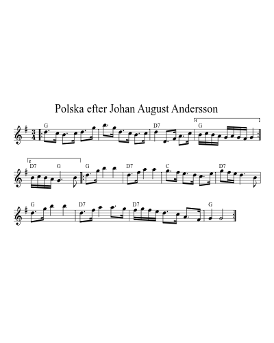 Polska efter Johan August Andersson