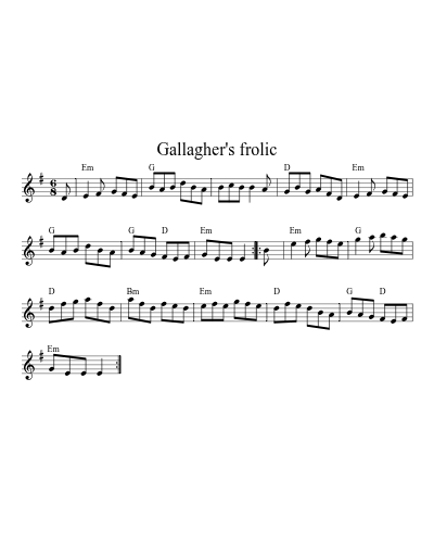 Gallagher's frolic preview