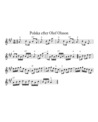 Polska efter Olof Olsson