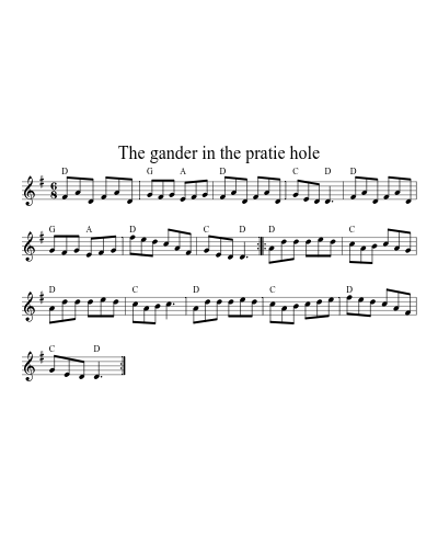 The gander in the pratie hole preview
