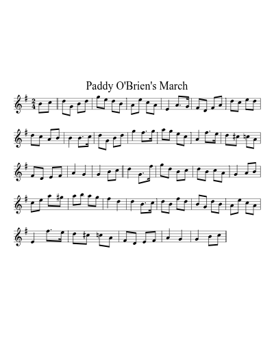 Paddy O'Brien's March