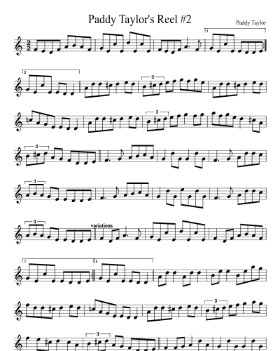 Paddy Taylor's Reel #2