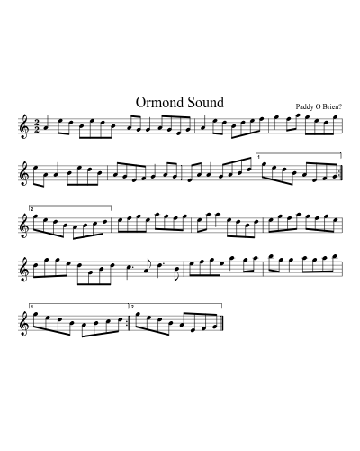 Ormond Sound (Version 2)