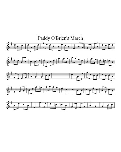 Paddy O'Brien's March (Version 2)