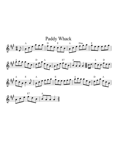 Paddy Whack (Version 13)