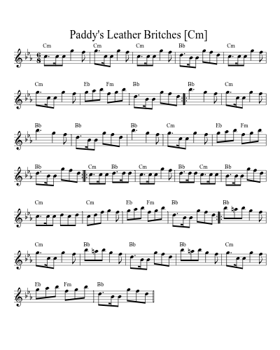 Paddy's Leather Britches  [Cm]