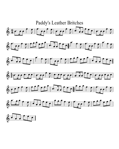Paddy's leather britches (Version 2)
