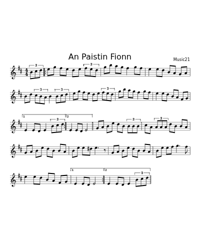 An Paistin Fionn (Version 2)