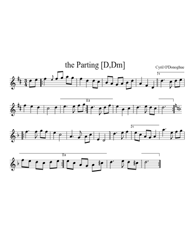 the Parting   [D,Dm]