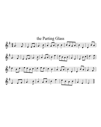 The Parting Glass (Version 4)